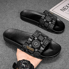 经典时尚奢牌百搭一字拖男户外室内舒适大码拖鞋跨境越南男士潮拖