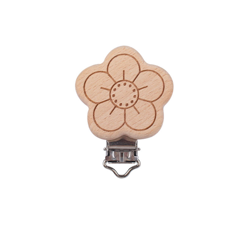 Bebé suministros de haya dibujos animados forma animal chupete clip creativo DIY haciendo Cadena de chupete cadena anti-Perdida