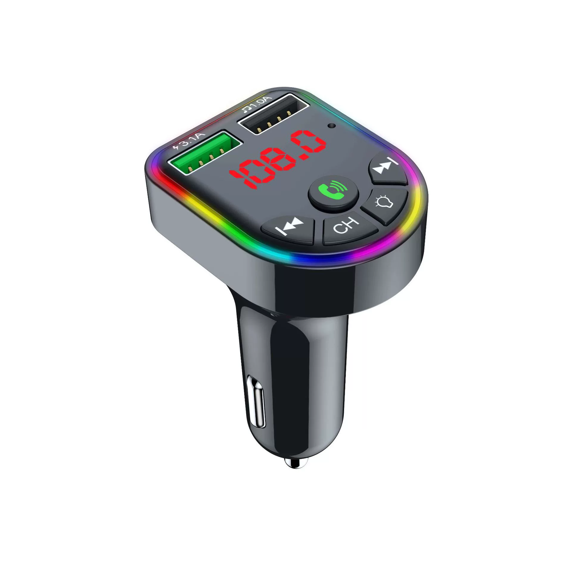 Автомобильный Bluetooth MP3-плеер Умный Bluetooth-вызов одним щелчком мыши, ответ/повесить трубку, аудио и видео навигация, автомобильный MP3