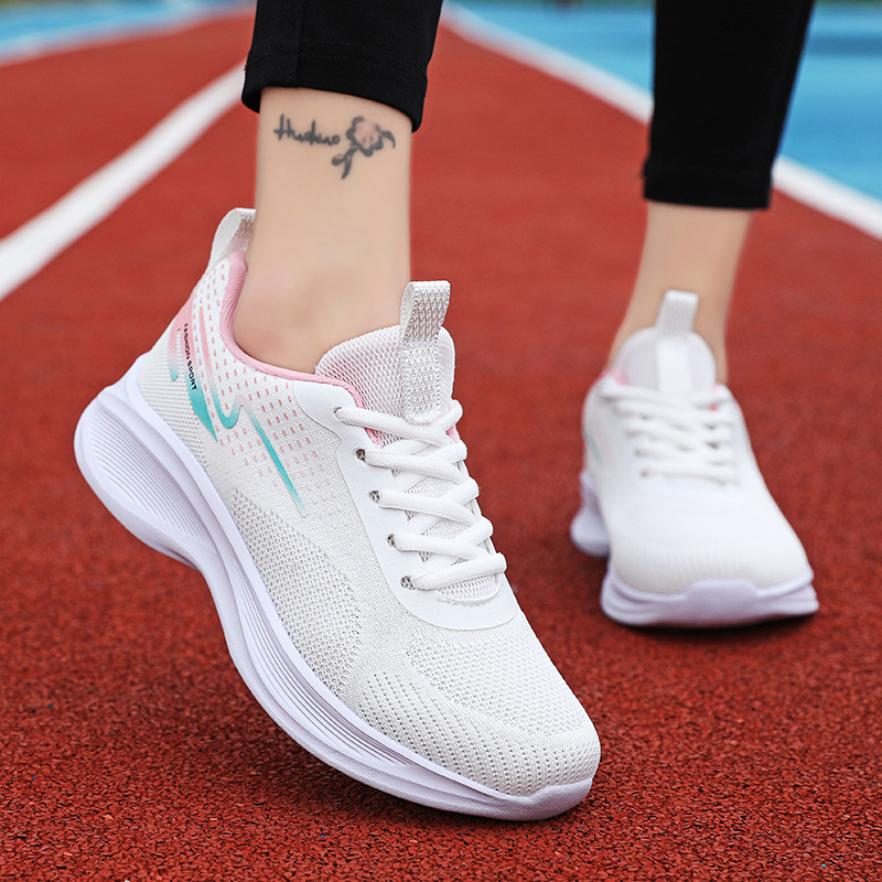 Quanzhou Summer New Sports 's Breathable Fly Knit Versatile Casual Lightweight Soft Sole Student Running Shoes For_voghion.com