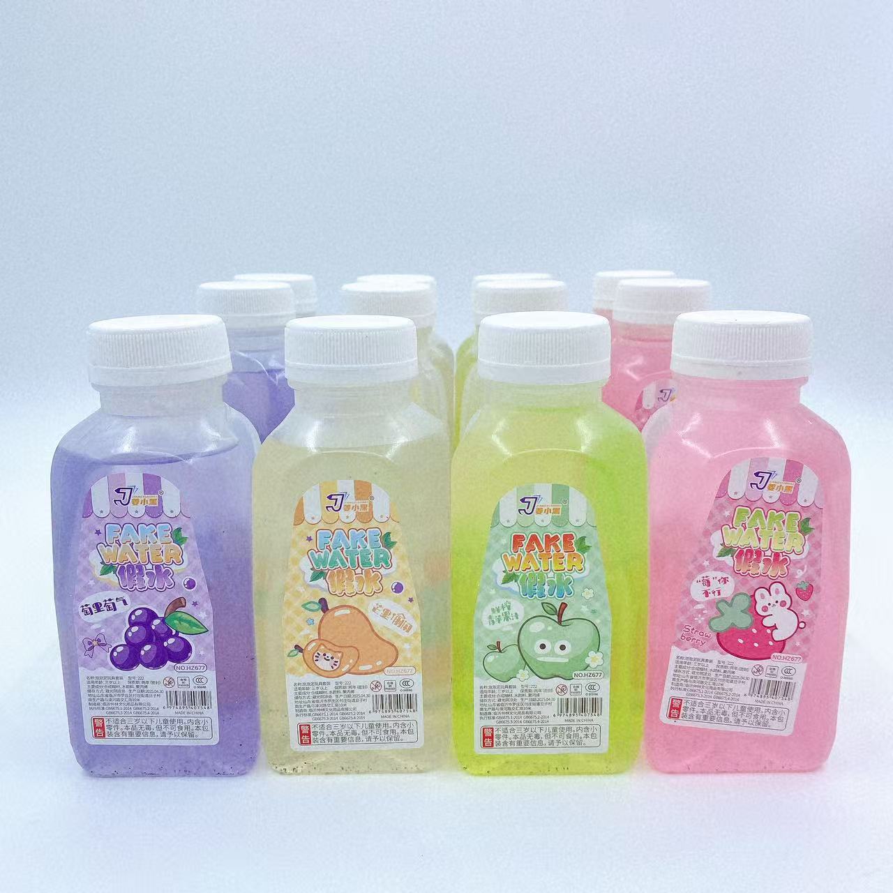 Barro espumoso falso cemento botella de color descomprimida diy mano no mancha barro de color para llevar frutas en barril agua falsa 2 yuanes
