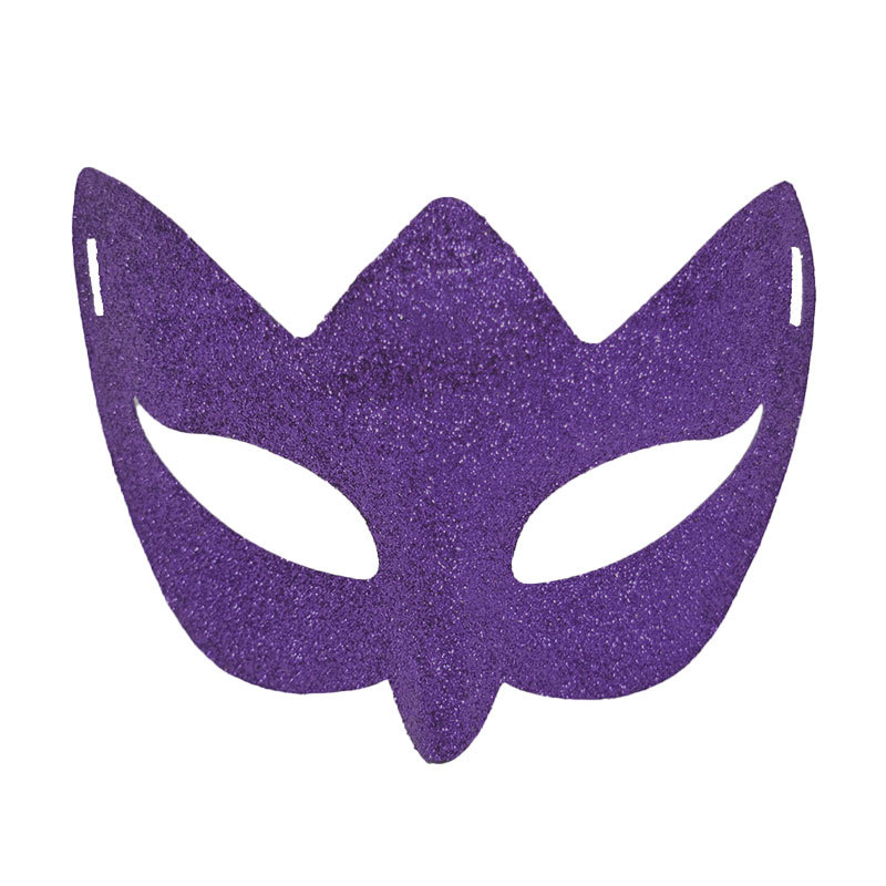 Carnaval máscara de alto valor veneciano máscara de baile polvo brillante esmaltado retrógrado máscara de mitad de cara King Eye Mask