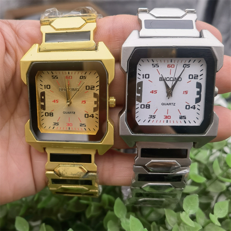 Buccino Men's Classic Square Mechanical Watch Multifunctional_voghion.com