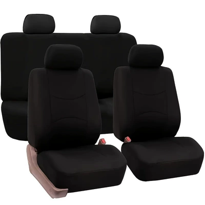 America Mexico Southeast Asia | Seat cushion, seat cover - black-2-piece-set-single-seat