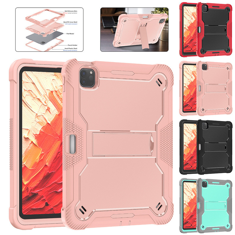 Suitable for ipadPro11Pro13Air11Air6 2025 flat protective shell with bracket