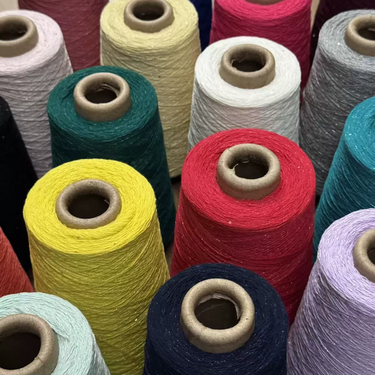 【纯羊绒珠片纱】花式羊绒纱珠片闪片26/2羊绒纱线源头工厂支持检