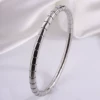 【61】Steel color round snake bracelet