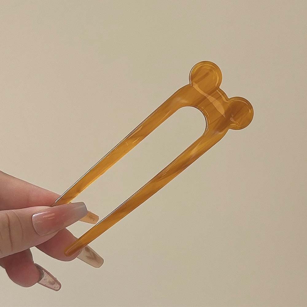 Acetato coreano pinzas de cabello, dispositivo de cabello mágico, pinzas de cabello en forma de U, pinzas de cabello para niños, pinzas de cabello para gatitos, adornos de cabello para perezosos