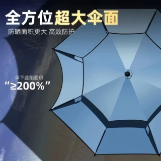 加厚钓鱼伞2.4米大钓伞万向防雨折叠鱼伞垂钓伞遮阳伞渔具伞钓伞