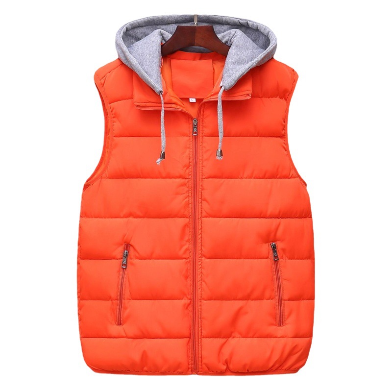 Autumn and Winter Outwears Men's Cotton Vests Korean Version Thickeneded Couple Cotton Vests Wholesale Women's Foreign Trade Cotton Vests with Logo Printed