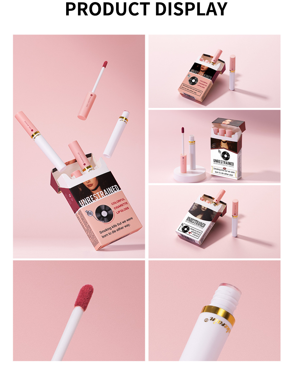 lakerain Cigarette Box Lipstick Matte Lip Gloss Lipstick set undefined