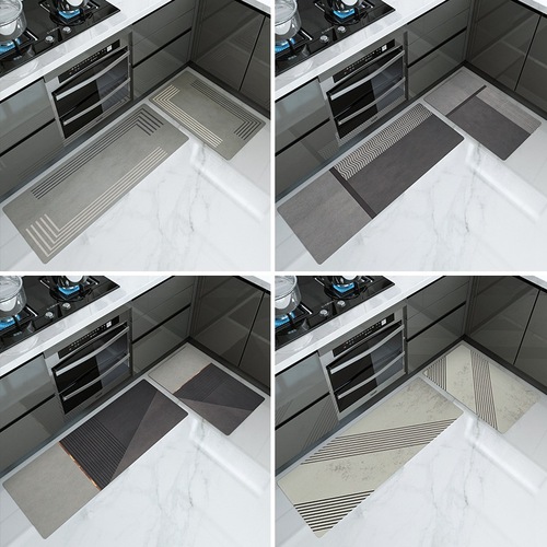Kitchen floor mats long water-absorbing and oil-absorbing floor mats non-slip floor mats oil-proof and waterproof household mats entry door mats carpet