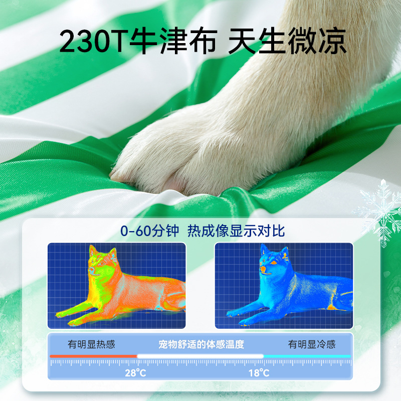 Perros de primavera y verano, sofá con respaldo a rayas universal para cuatro estaciones, perrera, perro mediano y grande, nido para gatos Golden Retriever, nido para mascotas