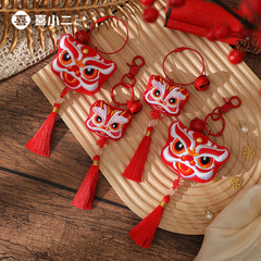 2025新春蛇年鑰匙扣掛件春節裝飾掛件醒獅發財創意新年小禮品掛件