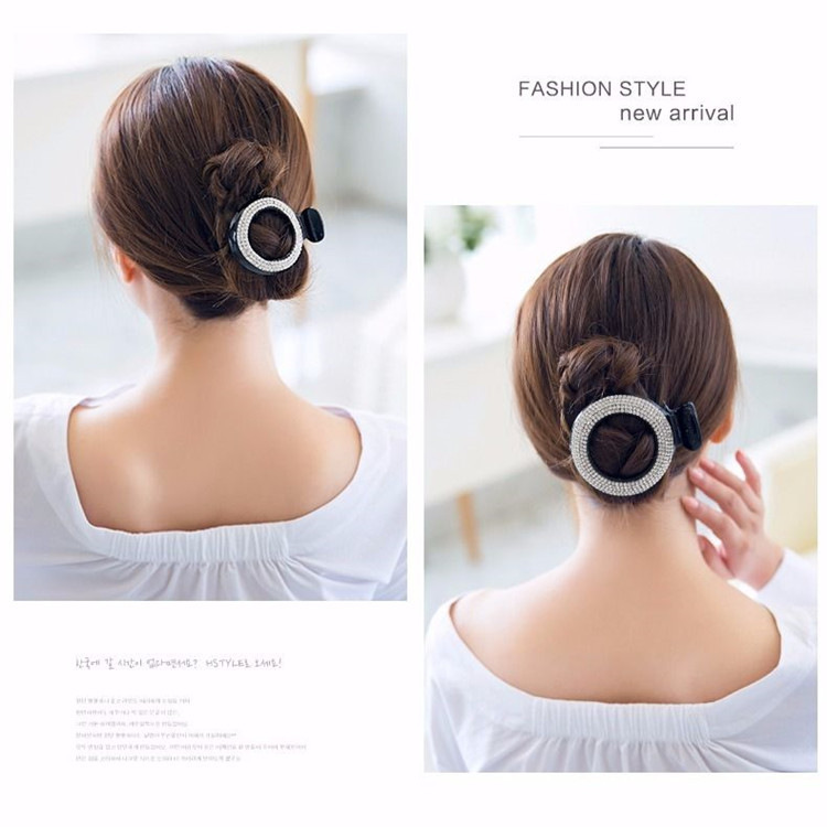 Fermaglio per capelli ovale cavo con strass di perle alla moda coreana, accessori per capelli all'ingrosso, fermaglio per coda di cavallo per adulti, grande fermaglio a torsione, fermaglio con impugnatura all'ingrosso_voghion.com