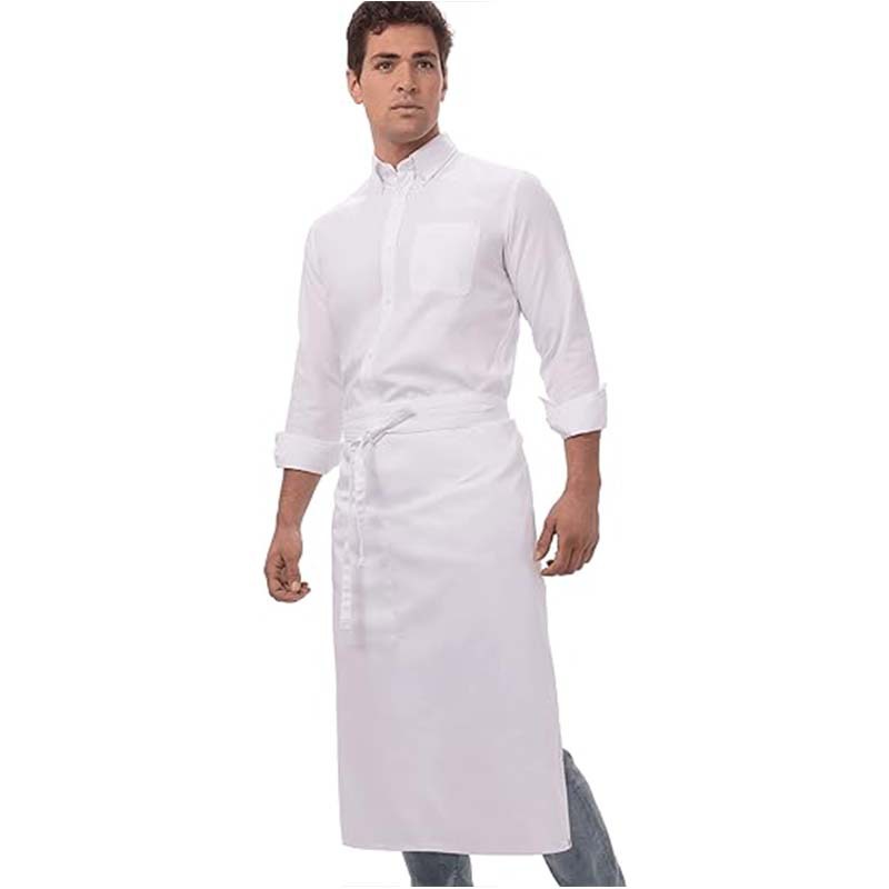 Amazon transfronterizo poliéster algodón delantal cocinero restaurante casero ropa de trabajo hombre y mujer delantal corto fábrica al por mayor