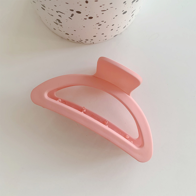 Pinza para el cabello de placa de color coreano ins Maillard, pinza para el cabello de color té con leche de otoño e invierno, pinza para el cabello grande de textura simple