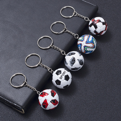 Mini Football Keychain Bag Hook Decor World Cup Souvenir Gift for Men Football Fans Birthday Gift