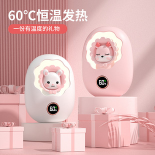 New Hand Warmer Two-In-One Girls Portable Night Light Baby Rechargeable Heating Hot Water Bottle