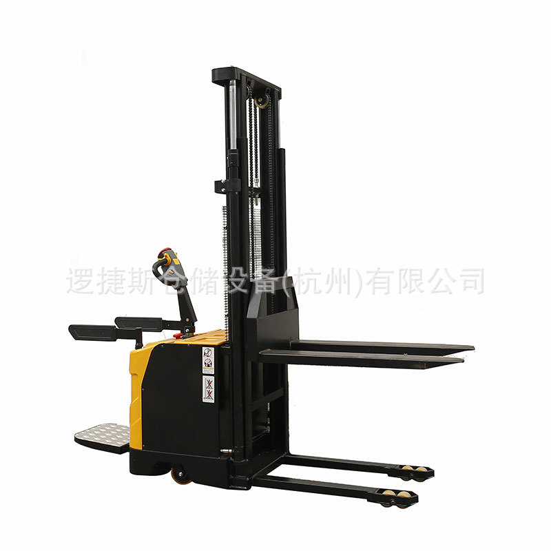 电动堆高车站驾式升高车全自动液压装卸车升降堆垛托盘搬运叉车