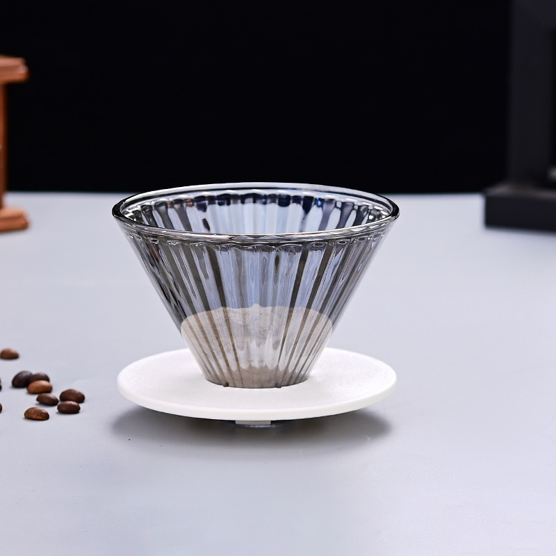 新しいコーヒーポット、コーヒーポット、手淹れコーヒーフィルターカップ、クラウドコーヒーフィルターセット、漏斗を共有します。|undefined