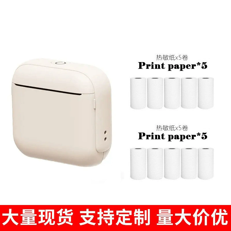 Pocket Printer X6, handheld Bluetooth thermal photo printer, portable 10.7×9×5.5 cm