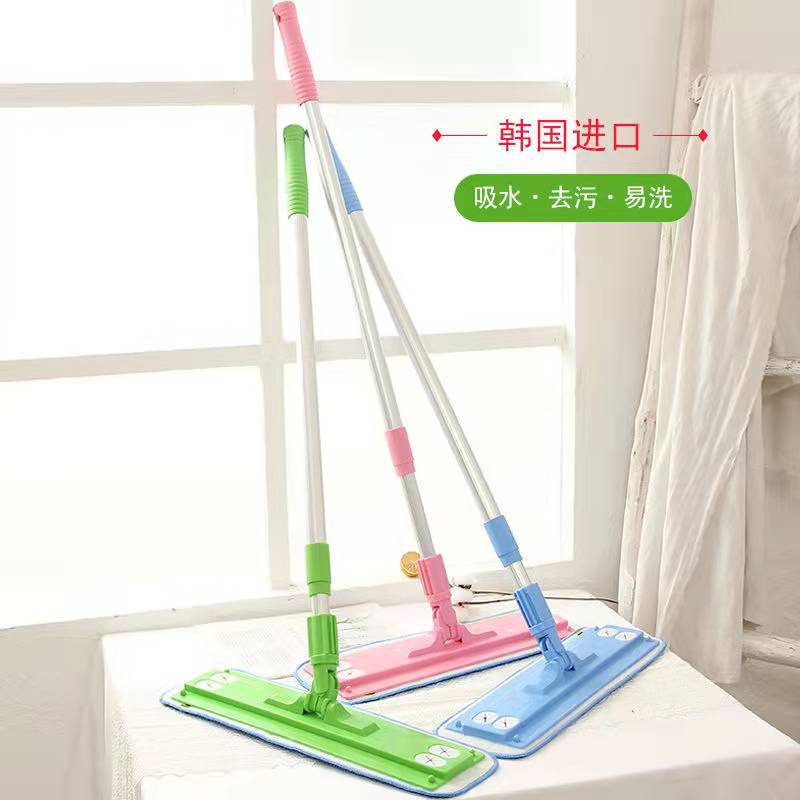 South Korea imported Toran 360 degree steering retractable flat mop floor mop dust push velvet mop