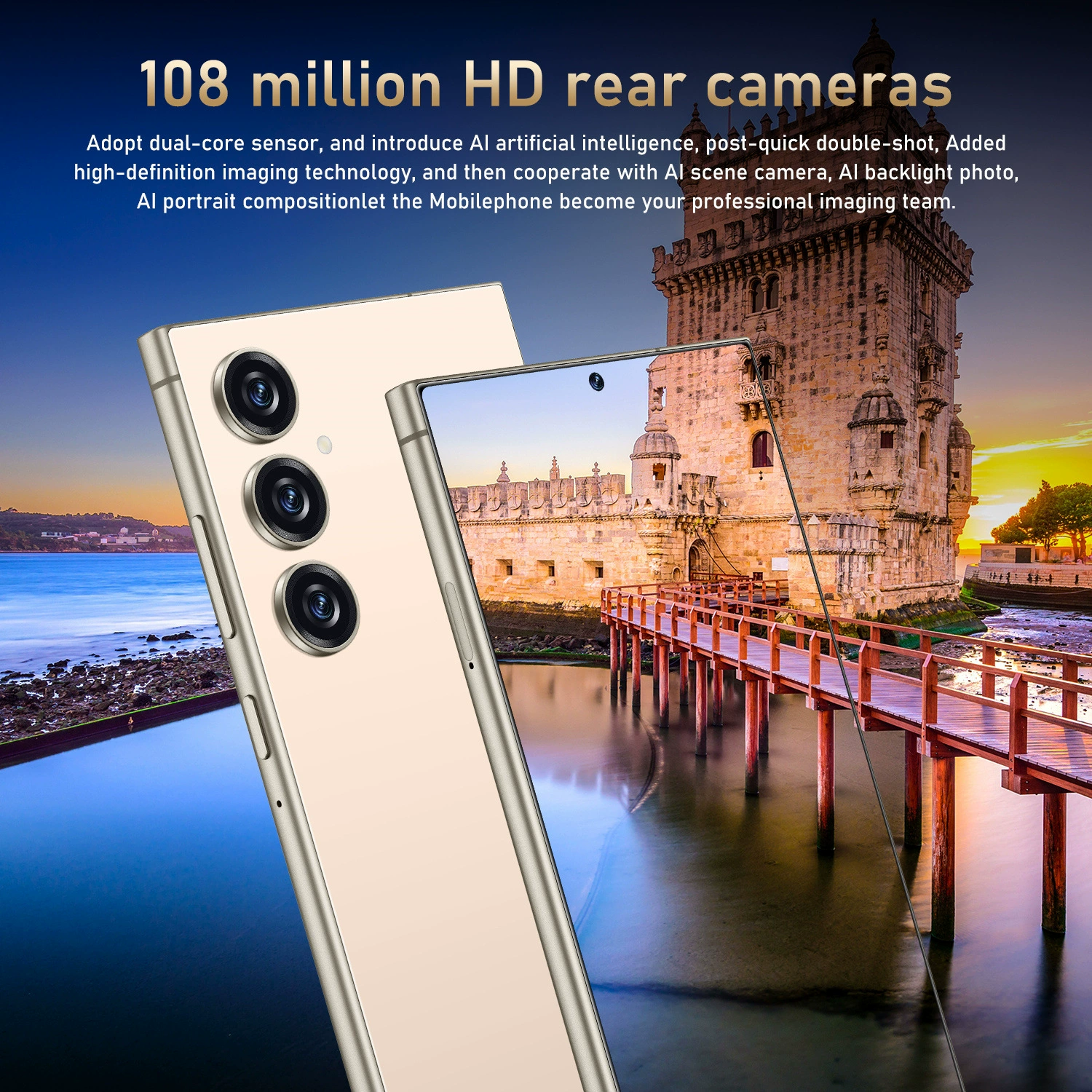Умный мобильный телефон, (кросс-бордерная торговля), 5G, C24, Android, Aliexpress