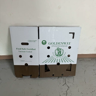 定制浸蜡纸箱 食品级防水蜡瓦楞箱 透气孔果蔬冷链出口包装箱可印