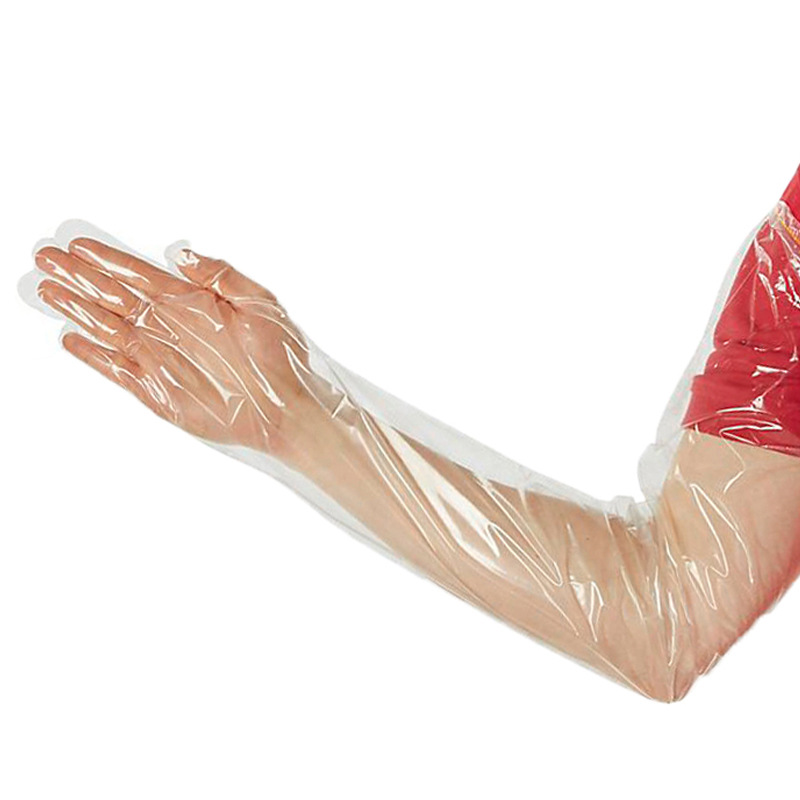 牧畜兽医助产接生防撕裂塑料长臂手套 猪牛羊用输精接生手套