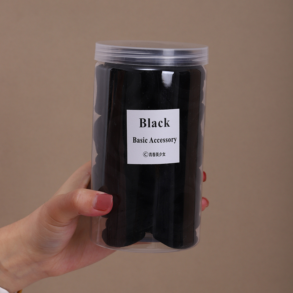 Nuevo simple de alta elasticidad sin costura anillo de cabello banda de goma de cabello para mujeres cuerdas de cabello de malla de viento roja cola de caballo base duradera