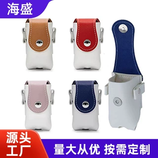 深圳工厂高尔夫球袋定制 pu皮球钉小球包挂腰工具收纳包定做logo