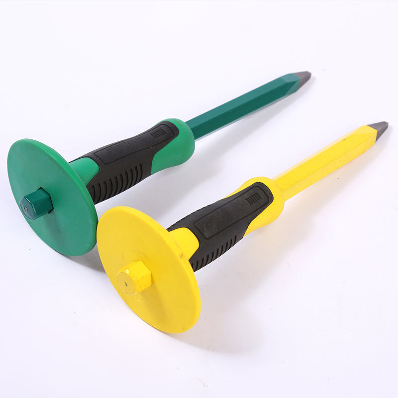 Supplier of rubber sleeve stone workers, providing tire pry bars, shockproof stone wholesale, carbon steel flat body pointed stone tools