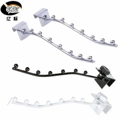 Manufacturer wholesale square tube hook electroplated bedside hook clothing store supermarket shelf display rack shelf metal hook