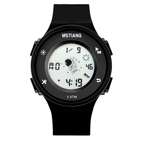 Hollywood Rotating Astronaut Couple Electronic Watch for Men and Women, Student Style Korean Version, Simple Creative Glow-in-the-Dark Watch for Boys