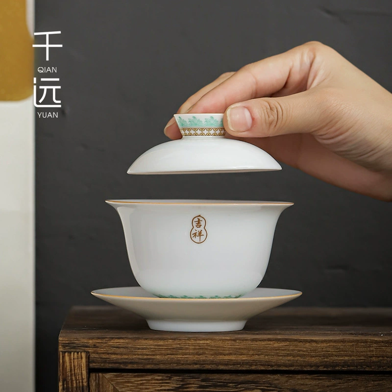 Stone oolong, tea cup for home use, ceramic tea set, handmade, hand painting