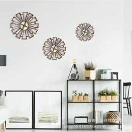 跨境爆款波西米亚木制风车墙壁装饰 厨房客厅卧室墙壁装饰三件套