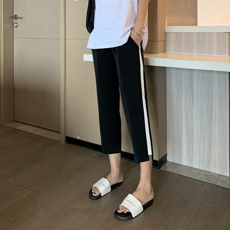 Summer Maternity Pants plus size Casual Chiffon Hallen Cropped Pants