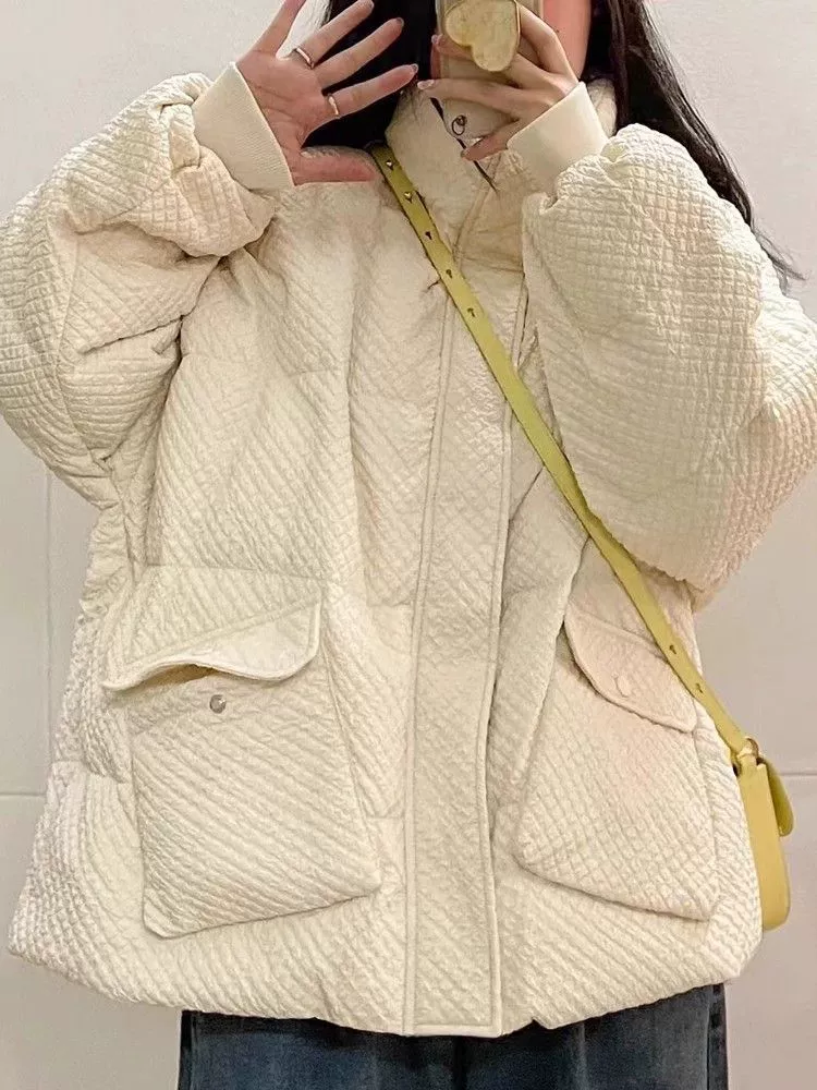 Winter down jacket, 2024 years, Korean style, oversize, increased thickness