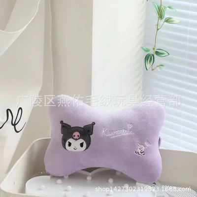 Cartoon car headrest seat pillow car pillow neck pillow cute four seasons universal car waist and cervical pillow (Headrest) - kulomi-30cm