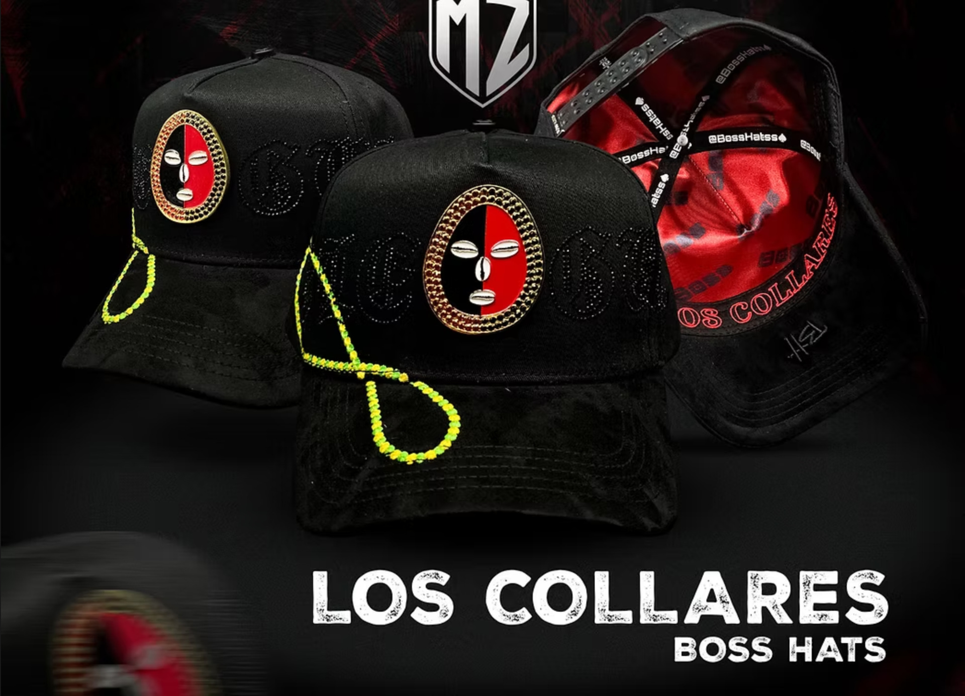 Nuevo Meike Duo Dandy bordado ajustable gorra de boca de pato borde curvo gorra de béisbol con diamantes barba tío