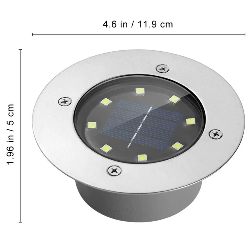 LED lamp solar-powered for cemetery, garden lights