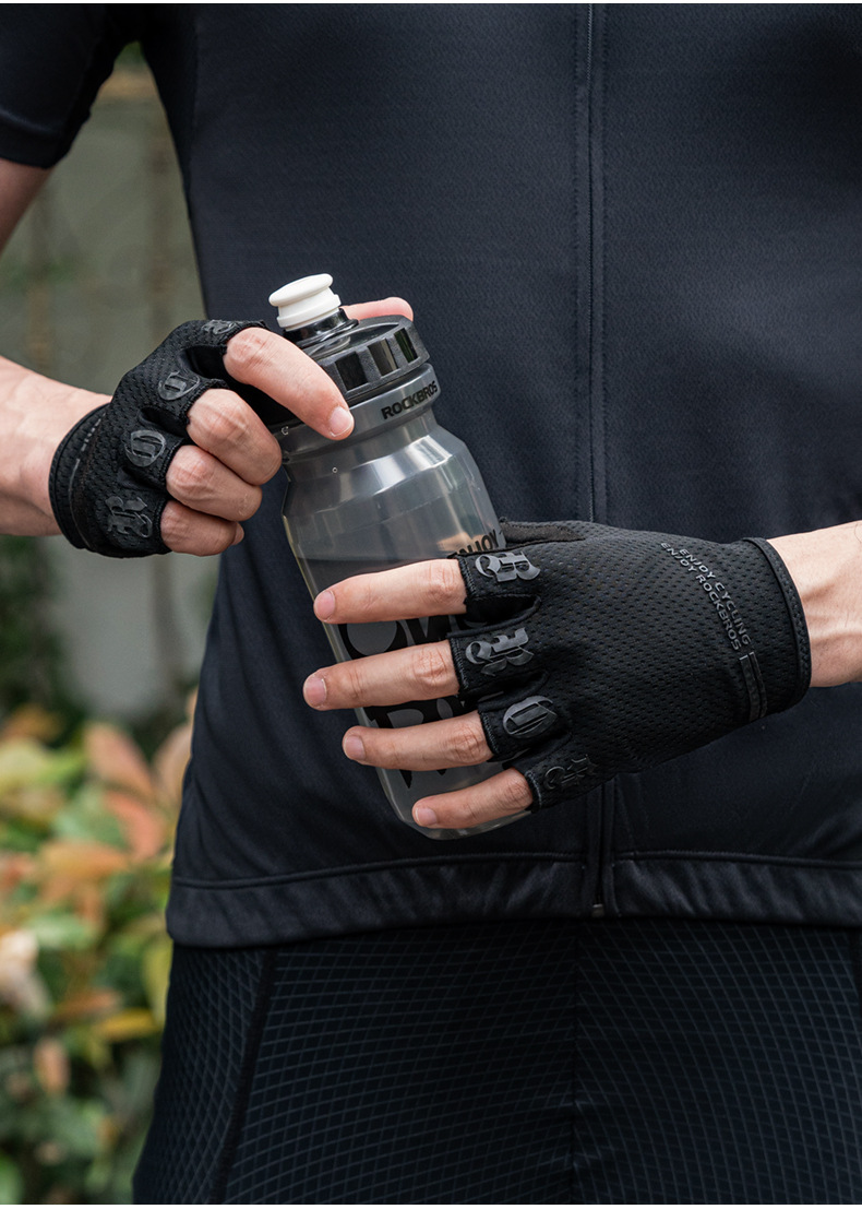Gants courts Rock Brothers Riding Half Summer pour hommes et femmes sur route et montagne, équipement de vélo de sport_voghion.com