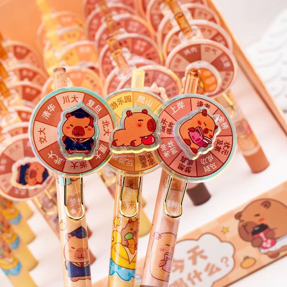 Пенал-роллер Sanrio Unzip Kapi Press Neutral Bi Pen Special Water Pen для учеников начальной школы Xiaoxin Черный нейтральный перо