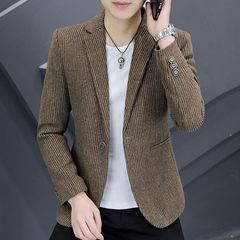 男士韩版修身型西服男春春秋帅气个性ins小西装潮流休闲百搭外套