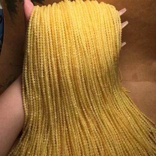 Natural Beeswax Russian Material Millet Beads Long Chain with Chain Chicken Fat Yellow Waxy Rich Cultural Toy Accessories Ketang Jewelry Wholesale