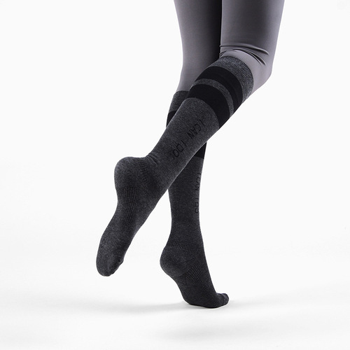 Meikan wide strip sports stockings for couples outdoor high-bar micro-pressure terry cushioning quick-drying socks jump exercise pressure socks