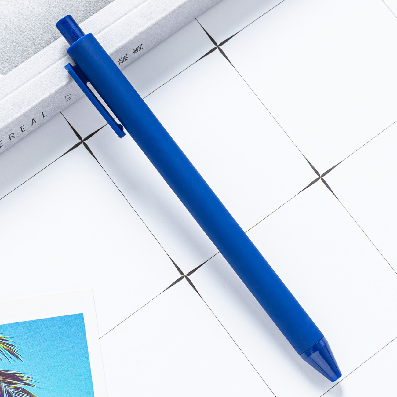 alto valor facial de color macarón bolígrafo de plástico de presión de papelería para estudiantes bolígrafo de imprimir logotipo bolígrafo de goma