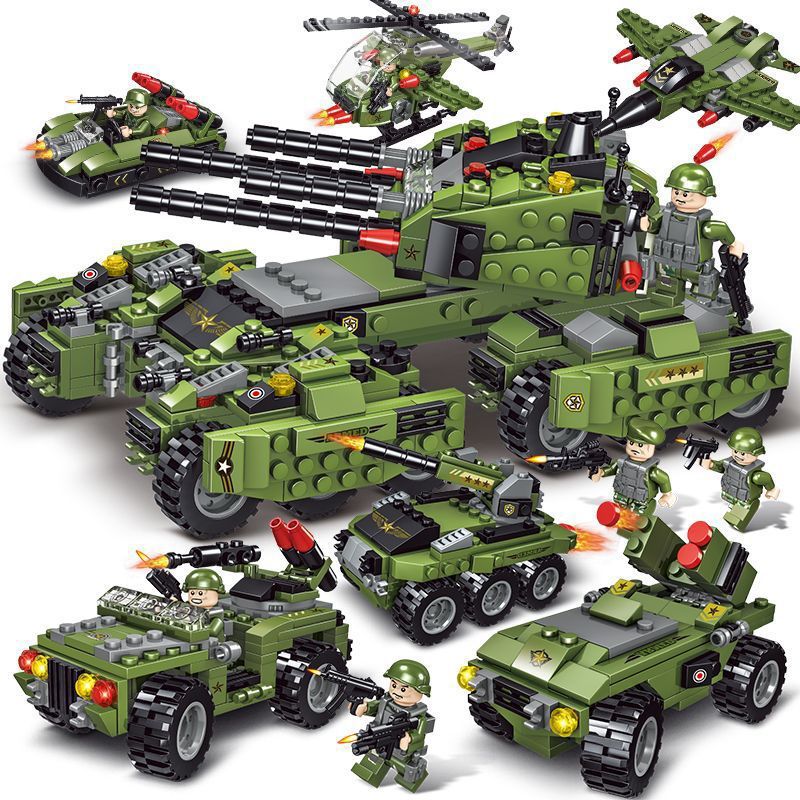 Bloques de construcción Lego compatibles transfronterizos ensamblados juguete volando águila especial policía portaaviones rompecabezas militar niños bloque de construcción educativo Coche