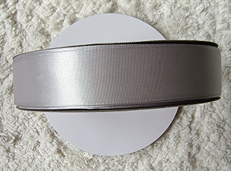 Cinta gris plata pastel cinta flor caja de regalo embalaje cinta hecha a mano arco cinta de poliéster en stock al por mayor